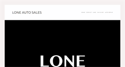 Desktop Screenshot of loneautosales.com